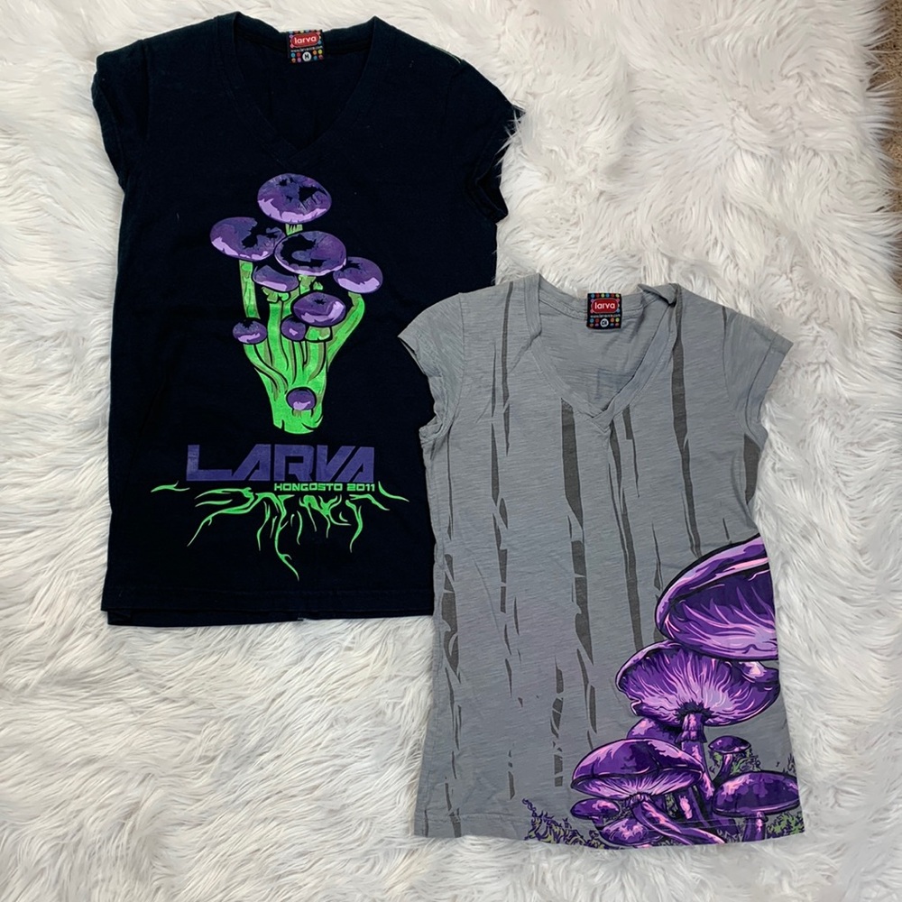Larva Mushroom Shirts